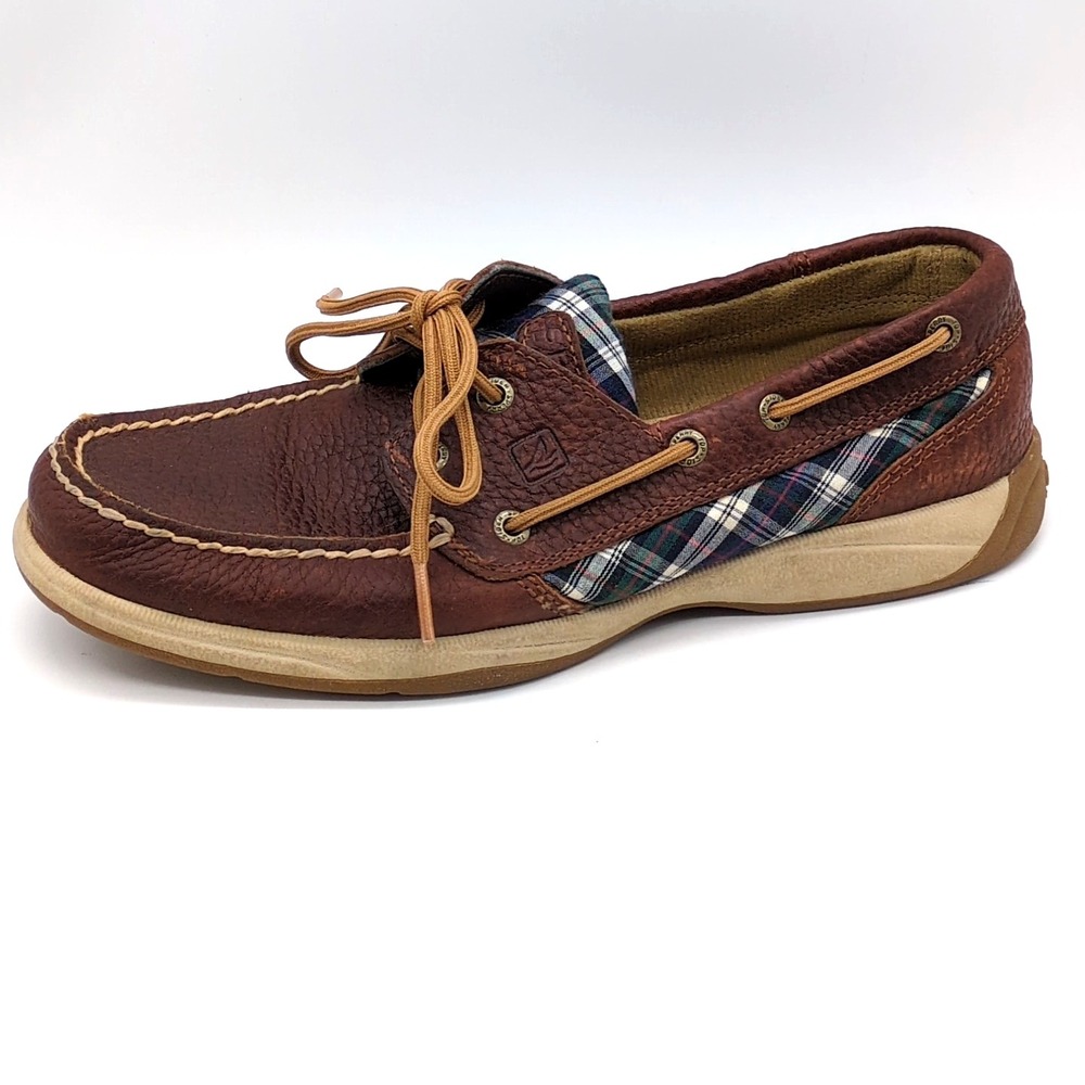 Sperry Loafers Womens Brown 8 Leather Boat Shoes Walking‎ Comfort STS92456